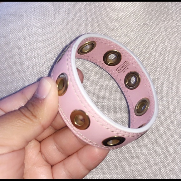 Coach Jewelry - COACH Leather Gusset Bangle Bracelet